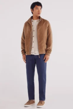 Pantalón chino microestampado slim fit
