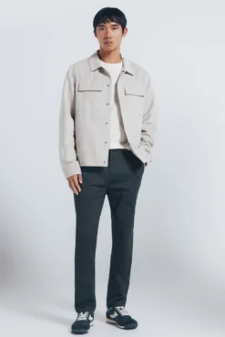 Pantalón chino microestampado slim fit