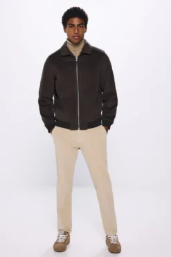 Pantalón chino pana lavada comfort slim fit