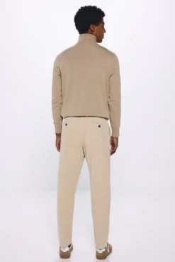 Pantalón chino pana lavada comfort slim fit