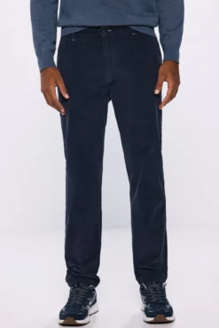 Pantalón chino pana lavada comfort slim fit