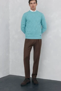 Pantalón chino pinzas regular fit