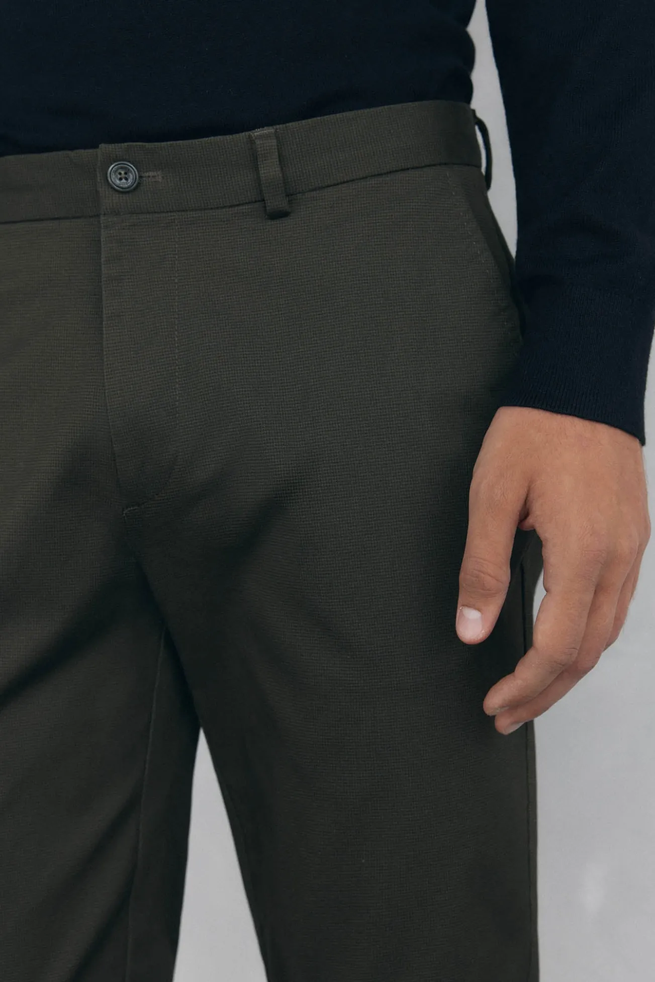 Pantalón chino print slim fit