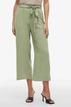 Pantalón culotte con cintura alta
