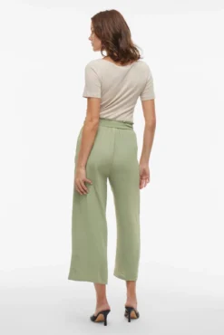 Pantalón culotte con cintura alta