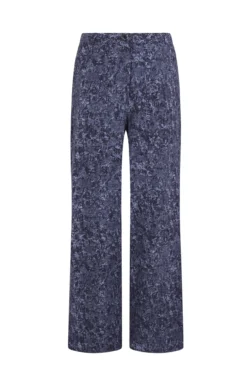 Pantalón de jaquard con pinzas