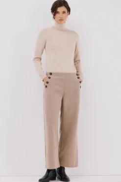 Pantalón de mujer crop y ancho