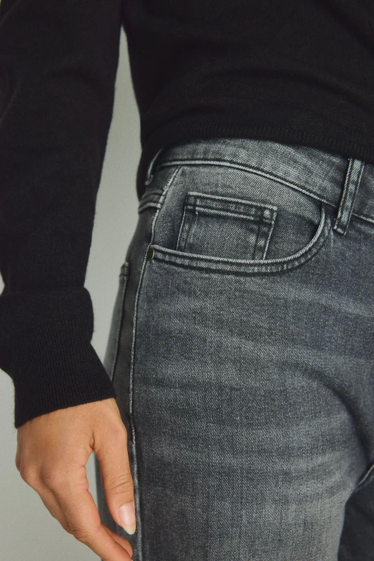 Pantalón denim ancho