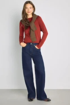 Pantalón denim ancho