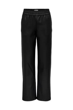 Pantalón de polipiel cintura elástica
