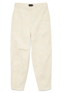 Pantalón de tiro alto con bordados