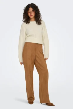 Pantalón de traje de ante