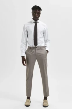 Pantalón de traje slim fit estructura