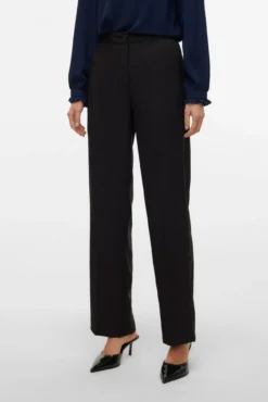 Pantalón de vestir de mujer corte recto