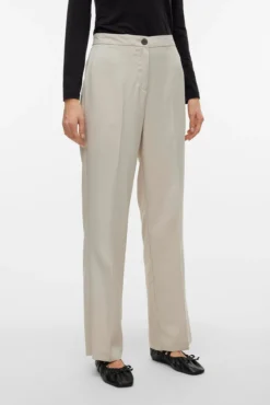 Pantalón de vestir de mujer corte recto