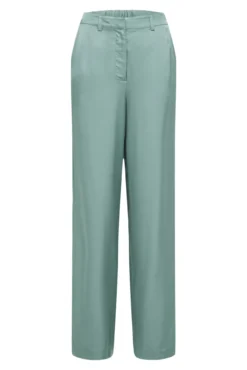 Pantalón de vestir satinado Wide Leg confeccionado con Lenzing ECOVERO