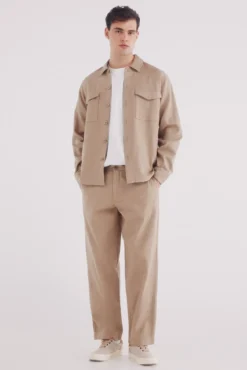 Pantalón dobby straight fit