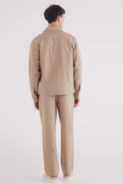 Pantalón dobby straight fit