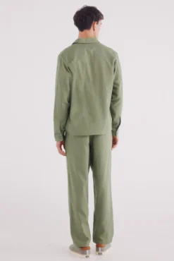 Pantalón dobby straight fit