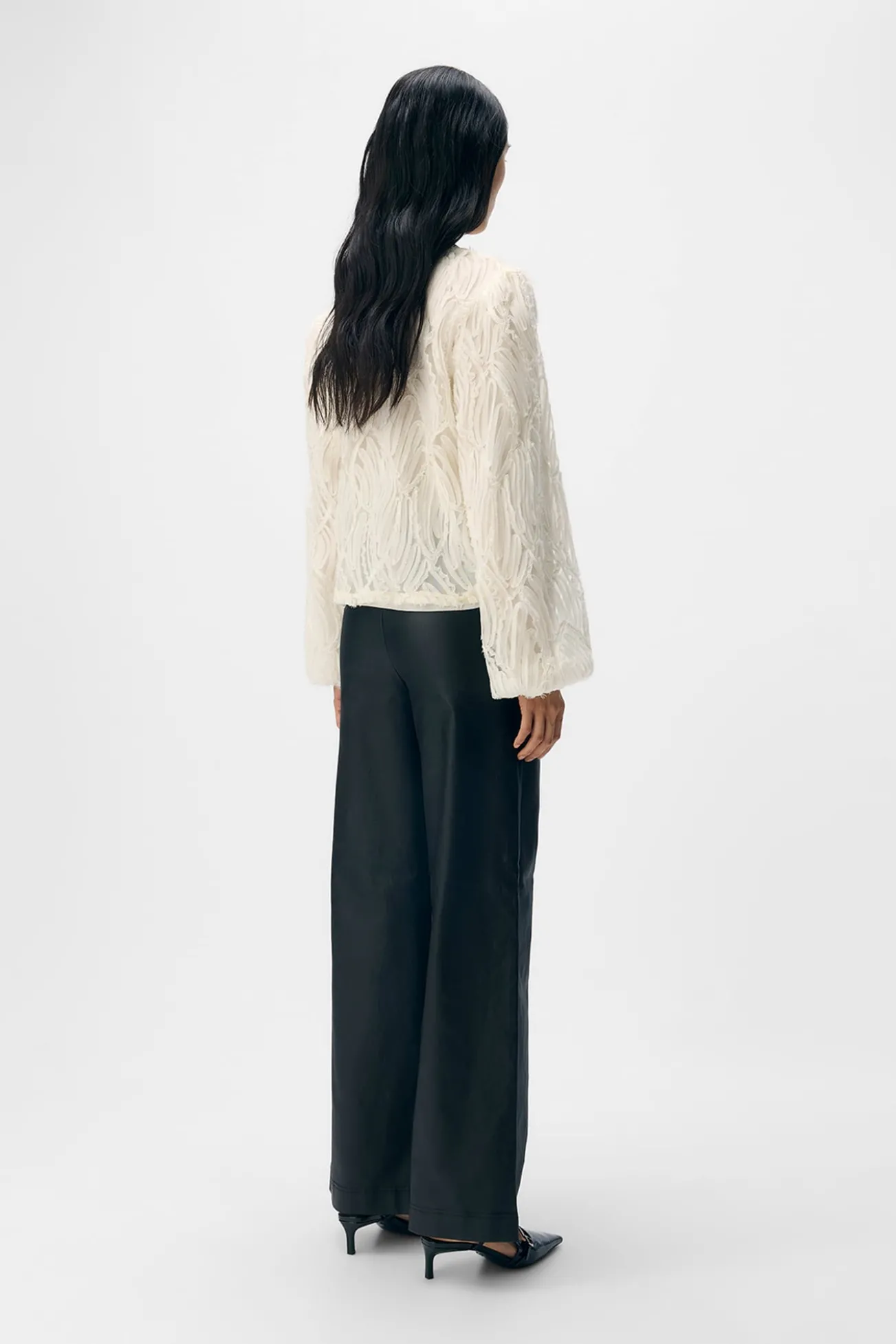 Pantalón efecto piel