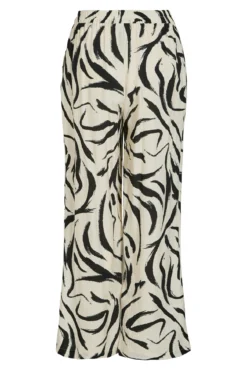 Pantalón estampado cintura alta
