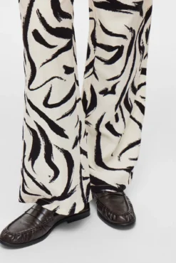 Pantalón estampado cintura alta