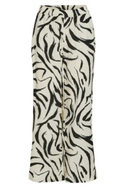 Pantalón estampado cintura alta