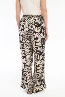 Pantalón estampado cintura alta