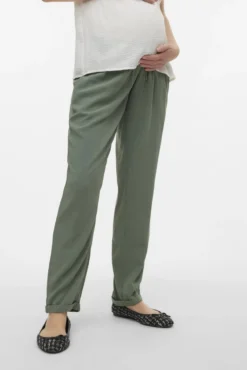 Pantalón fluído de tiro bajo maternity