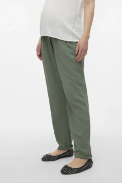 Pantalón fluído de tiro bajo maternity