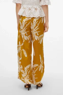 Pantalón fluido efecto satinado