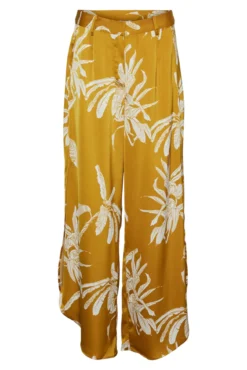 Pantalón fluido efecto satinado