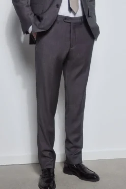 Pantalón gris bi-stretch slim