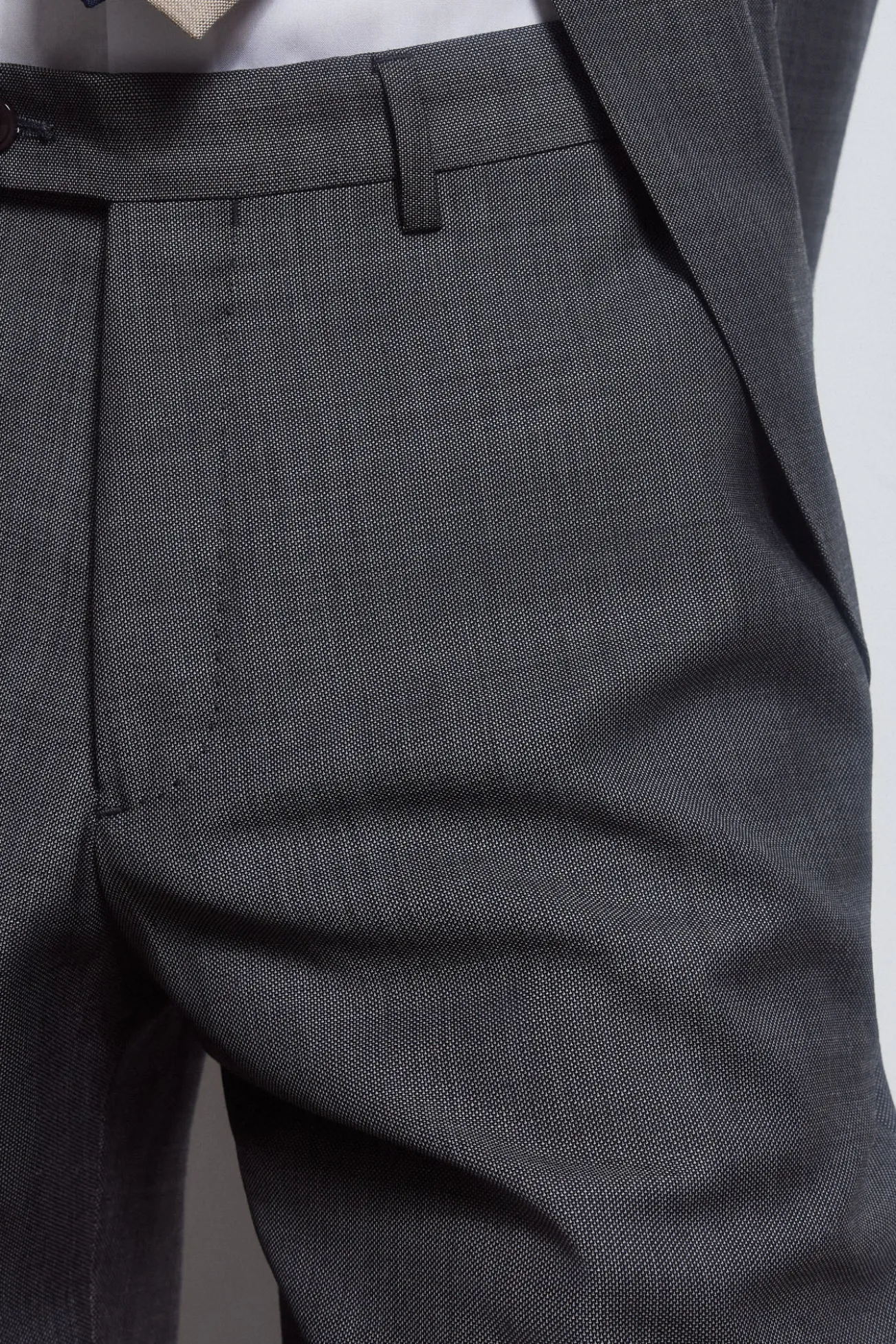 Pantalón gris bi-stretch slim