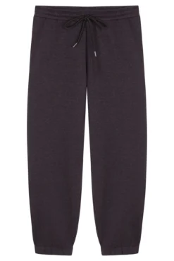 Pantalón largo carrot felpa fina gris