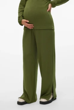 Pantalón largo de algodón maternity