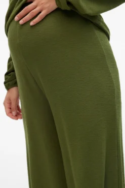 Pantalón largo de algodón maternity