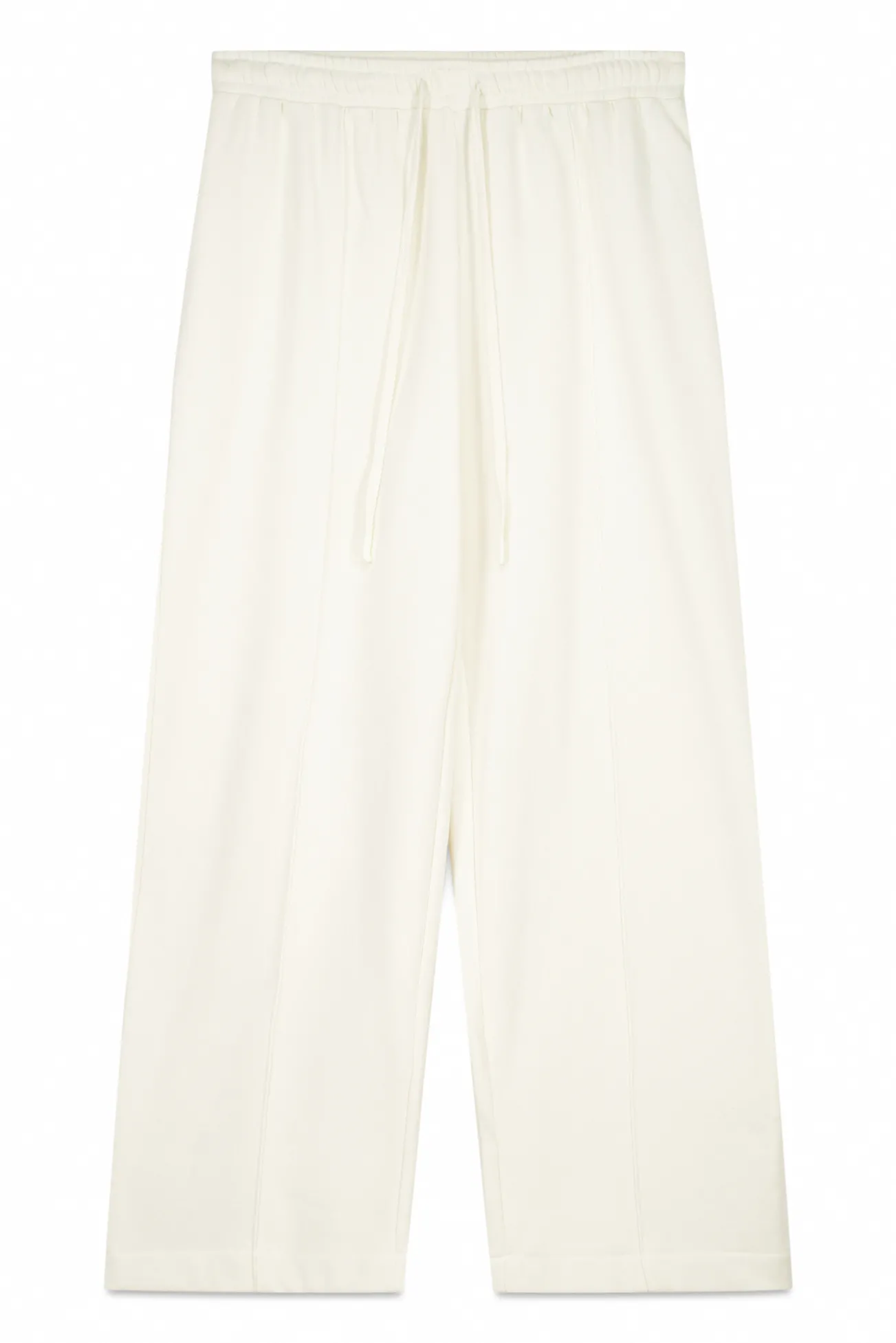Pantalón largo felpa fina blanco