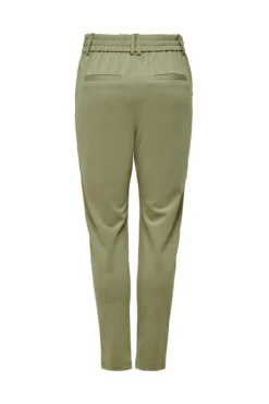 Pantalón largo recto cintura alta elástica
