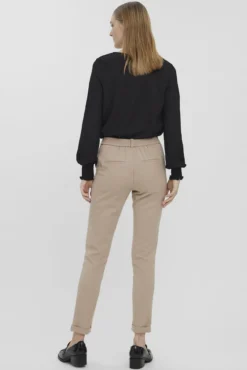 Pantalón largo recto de mujer
