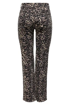 Pantalón recto animal print