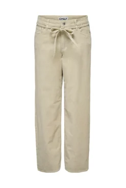Pantalón recto con cinturón