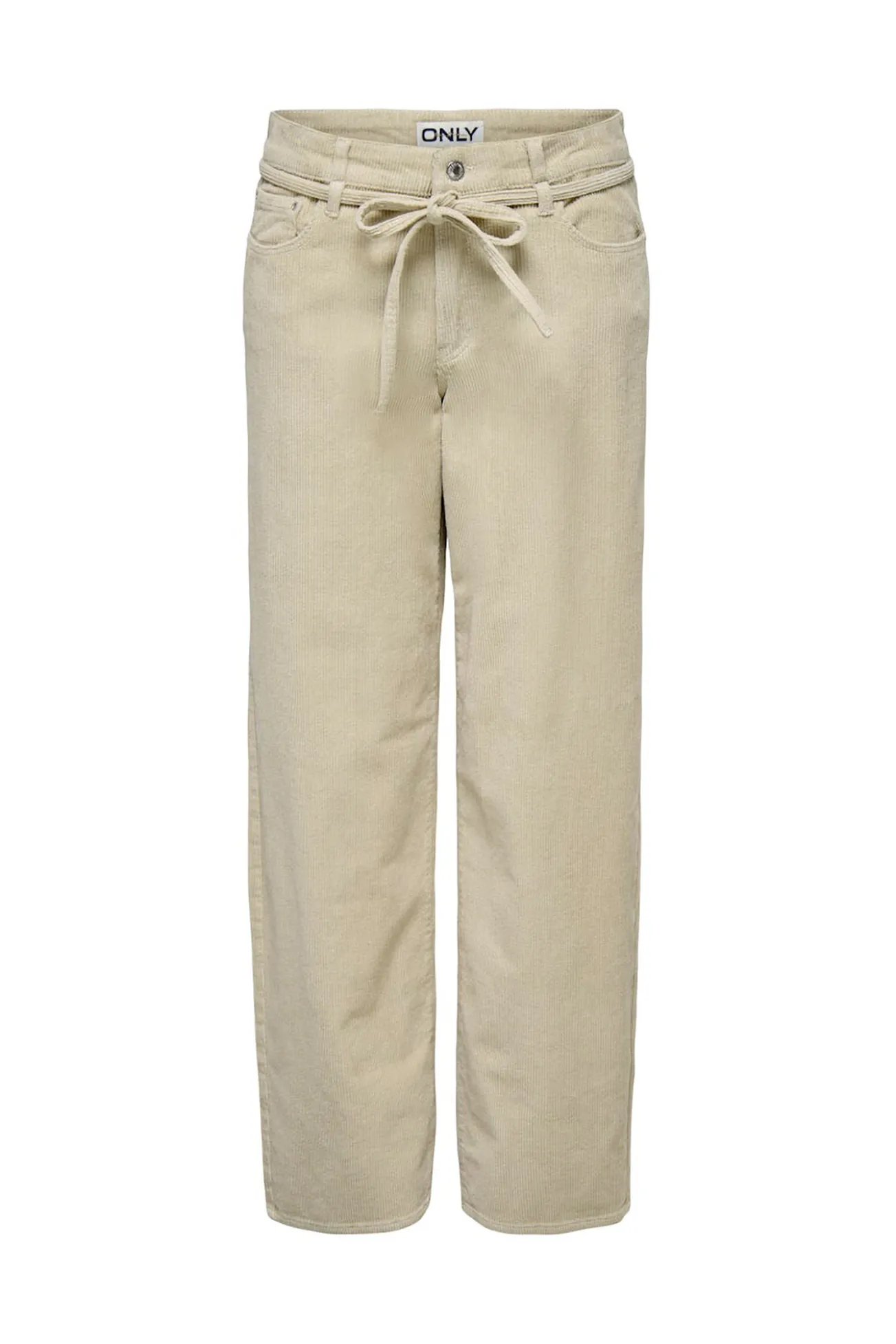 Pantalón recto con cinturón