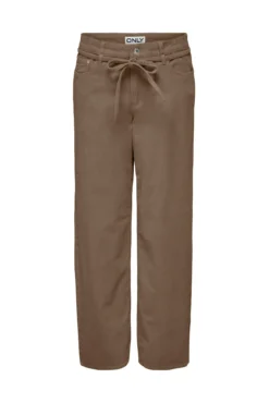 Pantalón recto con cinturón