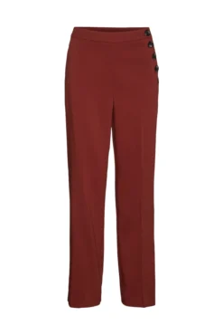 Pantalón recto con detalle de botones
