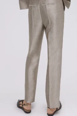 Pantalón recto dorado