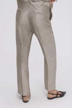 Pantalón recto dorado