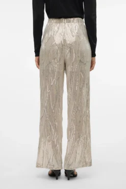 Pantalón recto lentejuelas