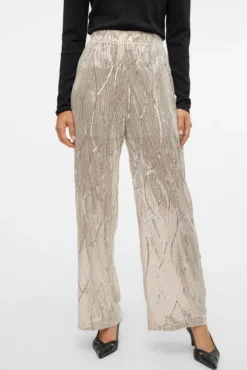 Pantalón recto lentejuelas