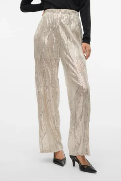Pantalón recto lentejuelas